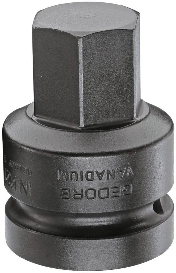 En svart stålskruvmejsel med sexkantig spets, präglad inskription 'GEDORE VANADIUM'.