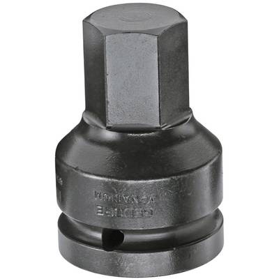 En massiv, sexkantig skiftnyckelsadapter av metall, lämplig för tunga industriella tillämpningar.