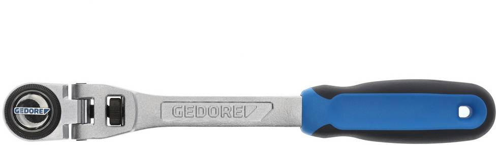 En Gedore skiftnyckel med blå-svart handtag, lämplig för olika skruvningsarbeten.