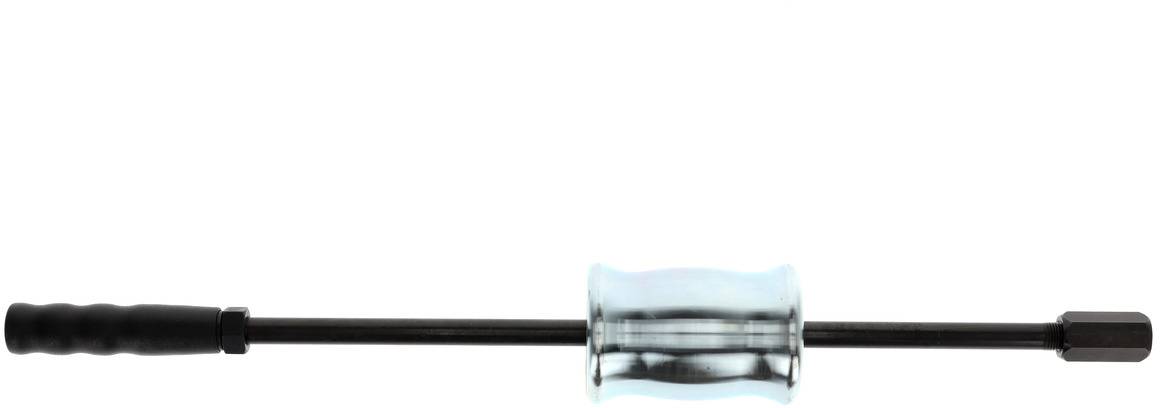 Slaghammare med svart handtag och metallisk cylinder, använd för att avlägsna fastsittande delar genom kontrollerade slag.