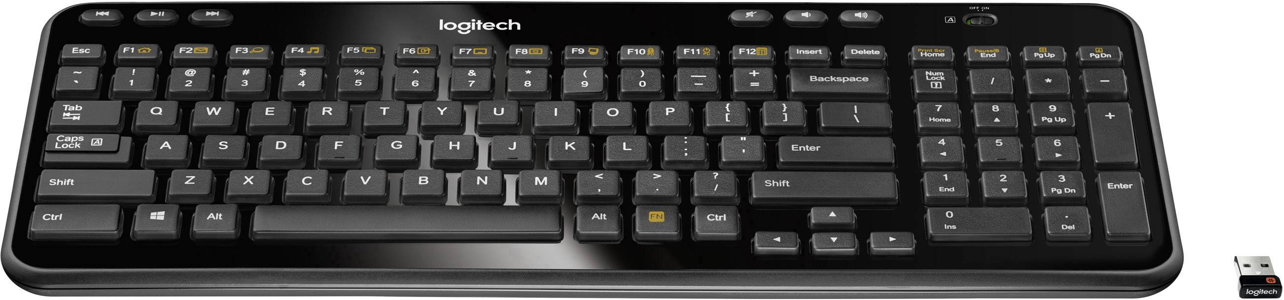 Logitech K360 Trådlös Tangentbord Tjeckisk Svart