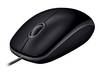 Logitech B110 WiFi mus USB Optisk Svart 3 Knappar 1000 dpi Tysta knappar