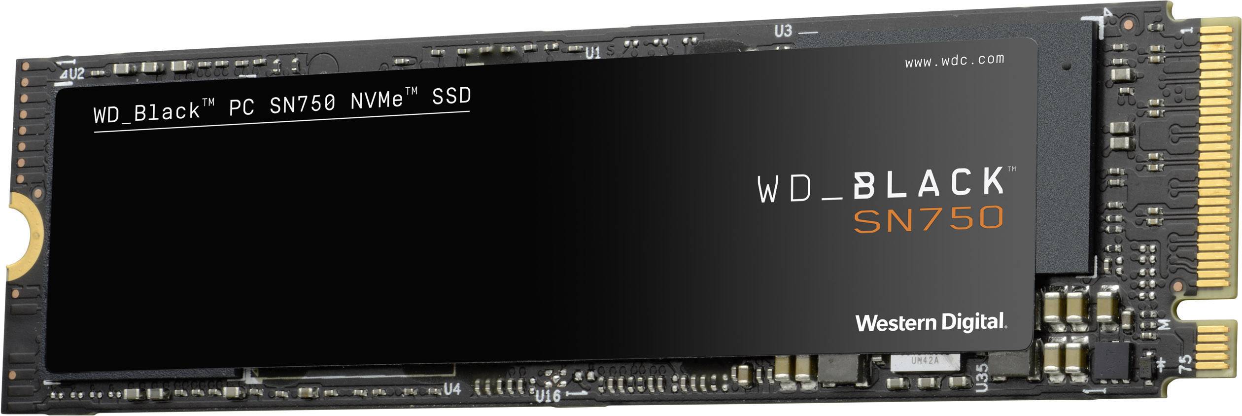 WD Black™ SN750 1 TB Intern NVMe/PCIe M.2 SSD M.2NVMe PCLe 3.0 x4 Box WDBRPG0010BNC-WRSN-5