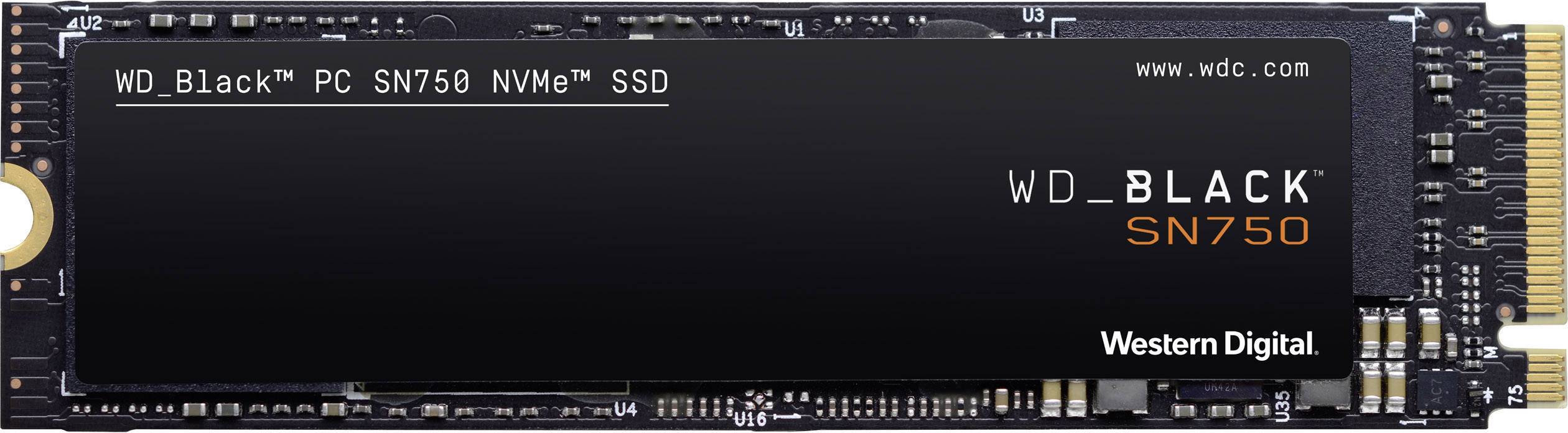 WD Black™ SN750 1 TB Intern NVMe/PCIe M.2 SSD M.2NVMe PCLe 3.0 x4 Box WDBRPG0010BNC-WRSN-6