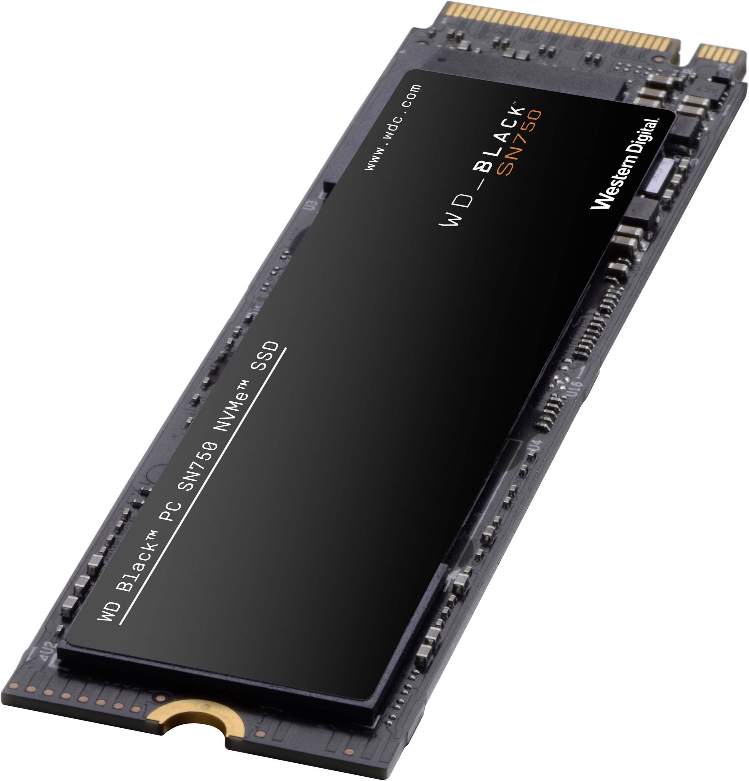 WD Black™ SN750 1 TB Intern NVMe/PCIe M.2 SSD M.2NVMe PCLe 3.0 x4 Box WDBRPG0010BNC-WRSN-7