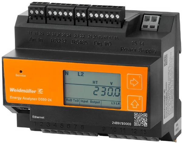 Weidmüller ENERGY ANALYSER D550-24 Digital panelmätare
