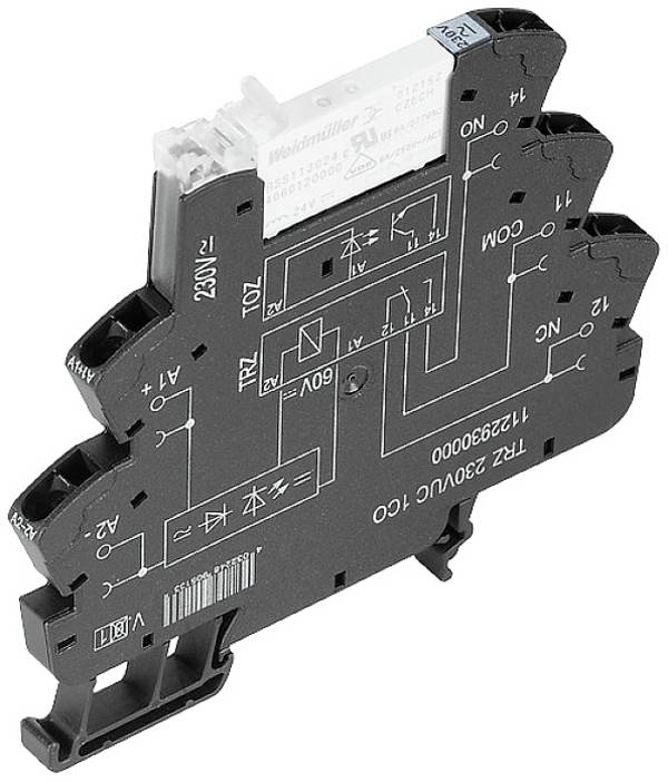 Weidmüller TRZ 48VUC 1CO AGSNO Koppar-relä 48 V DC/AC 6 A 1 switch 10 st