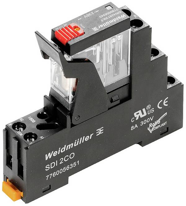 Weidmüller DRIKIT 115VAC 2CO LD/PB Koppar-relä 115 V/AC 5 A 2 switch 10 st