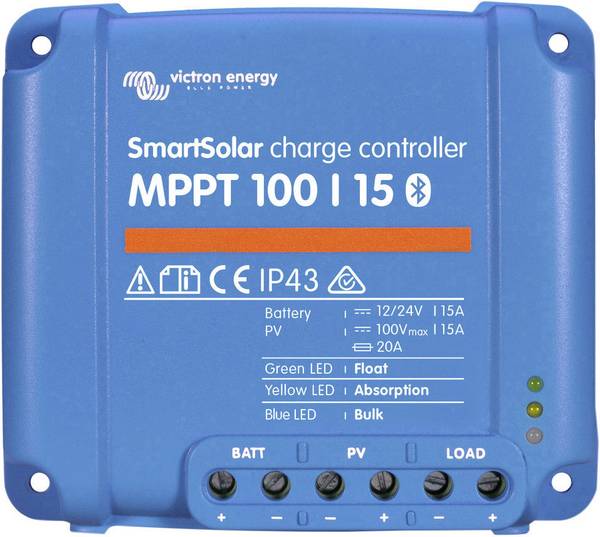 Victron Energy SCC110015060R Solenergi laddningsstyrenhet MPPT 12 V, 24 V 15 A