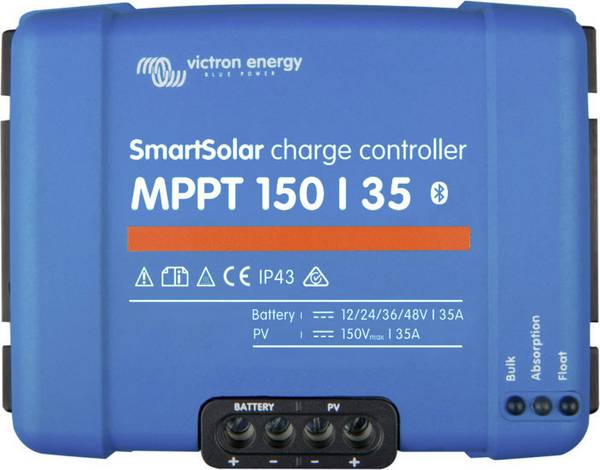 Victron Energy SmartSolar 150/35 MPPT Solenergi laddningsstyrenhet MPPT 12 V, 24 V, 48 V 35 A