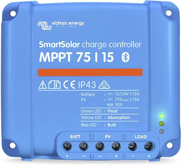 Victron Energy SCC075015060R Solenergi laddningsstyrenhet MPPT 12 V, 24 V 15 A