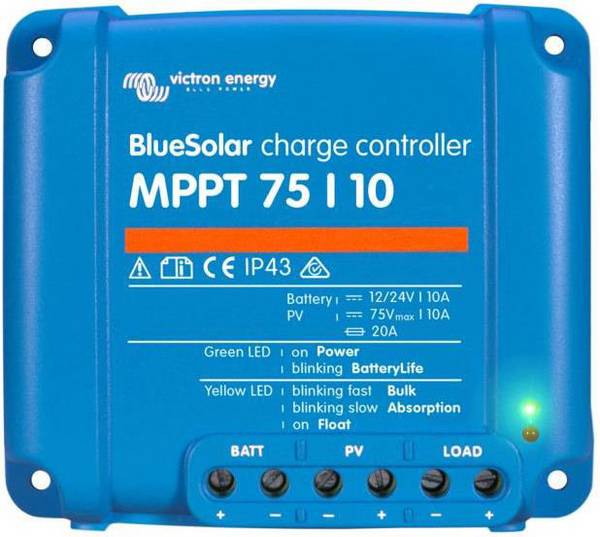Victron Energy  Solenergi laddningsstyrenhet MPPT 12 V, 24 V 10 A