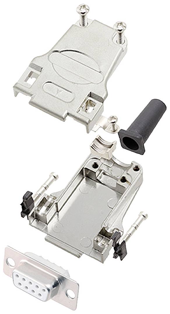 encitech DTZF09-DBS-W-K 6355-8044-11 D-Sub honkontakt set 180 ° Antal poler: 9 Lödhona 1 st