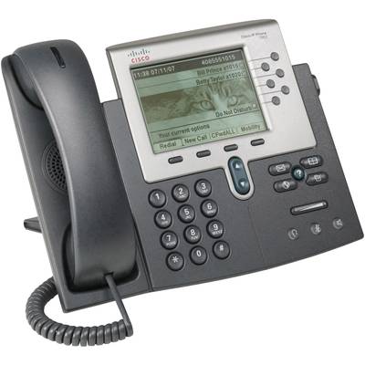 Växeltelefon VoIP Cisco CP-7945G-RF  Färgskärm Silver, Mörkgrå
