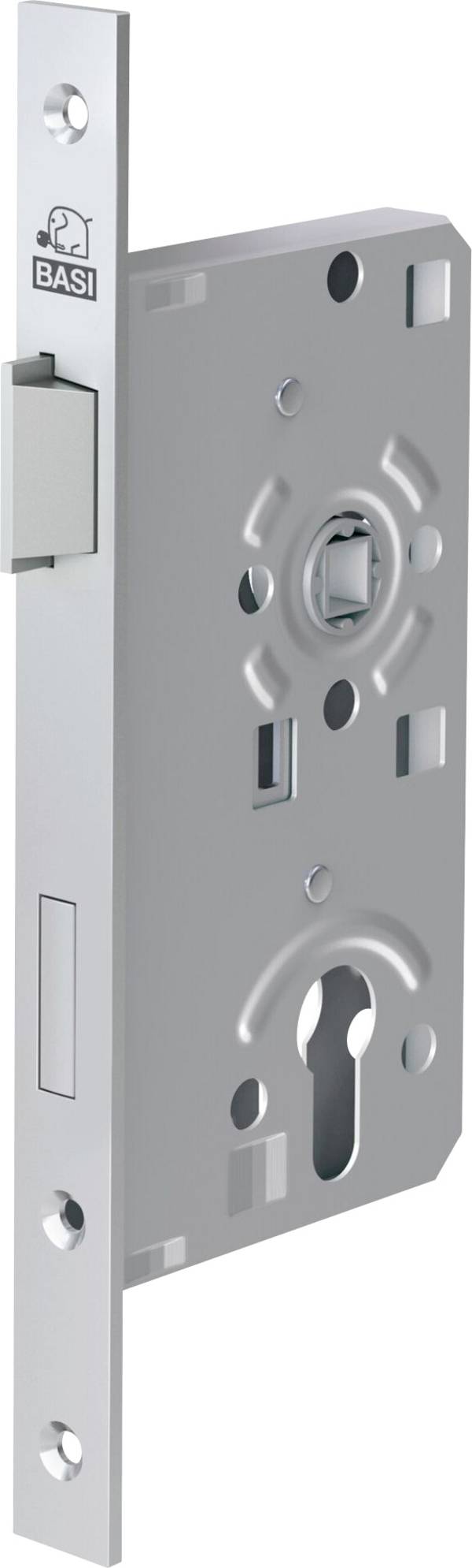Basi 9240-5522 Insticksrumsdörrlås Silver