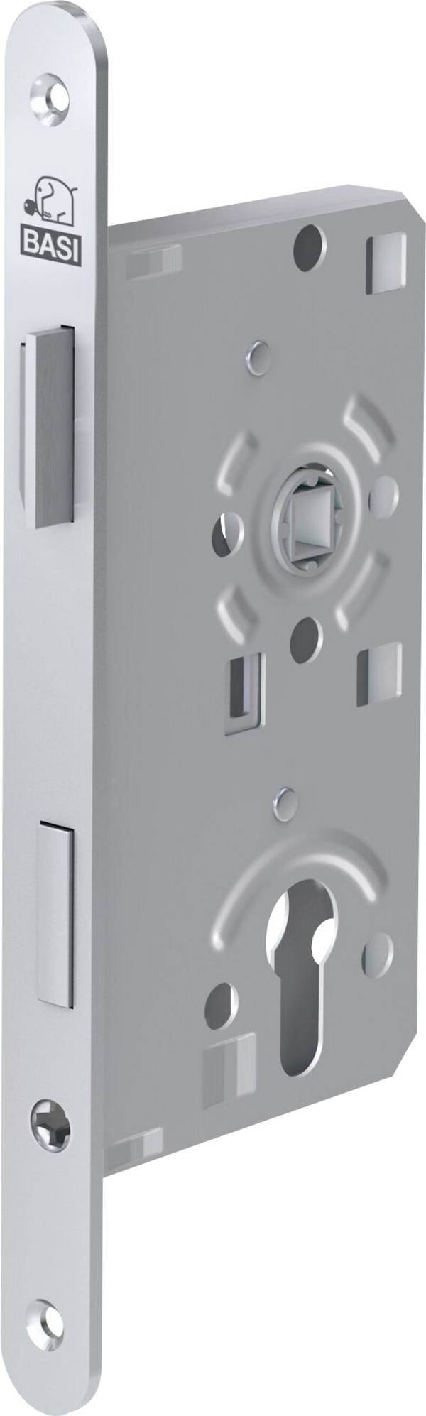 Basi 9290-5521 Insticksrumsdörrlås Silver