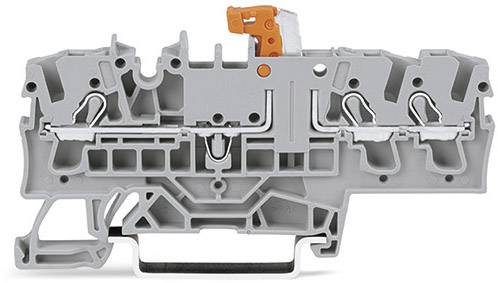 WAGO 2002-1774 Trippel delnings- och mätklämma 5.20 mm Push-In-klämma Blå 50 st Piece