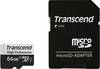 Transcend High Endurance 350V microSDXC-Kort 64 GB Class 10, UHS-I inkl. SD-adapter