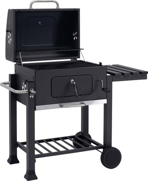 tepro Garten Toronto Grillvagn Träkolsgrill Termometer i