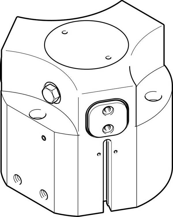 FESTO 1163051 HGDD-80-A-G2 Trepunktsgrip Kapslingsmaterial: Aluminiumlegering  1 st