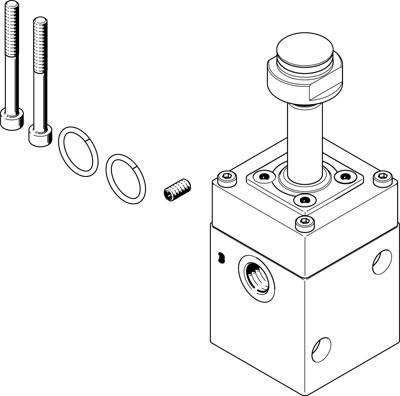 FESTO Magnetventil 4514739 VOFC-LT-M32C-M-FG14-F19A Kapslingsmaterial Aluminium Tätningsmaterial NBR 1 st
