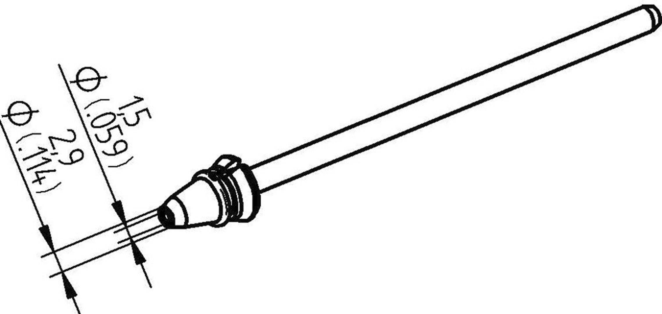Ersa 0742ED1529H/SB Lödspets Konformad Spetsstorlek 2.9 mm Spetslängd 79.25 mm Innehåll 1 st