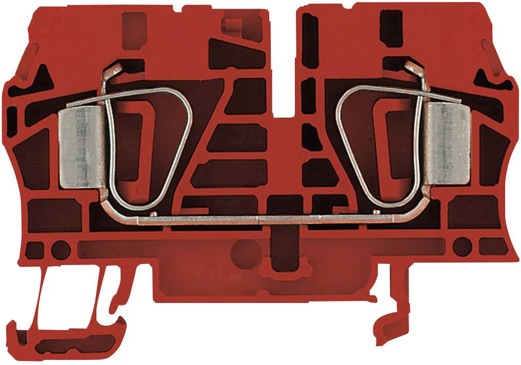 Weidmüller 1830420000 Genomggångsradklämma 8.10 mm Fjäder Röd 50 st Piece