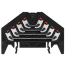 Weidmüller 1173830000 Växlingsfördelare 9.20 mm Push-In-klämma Svart 20 st Piece