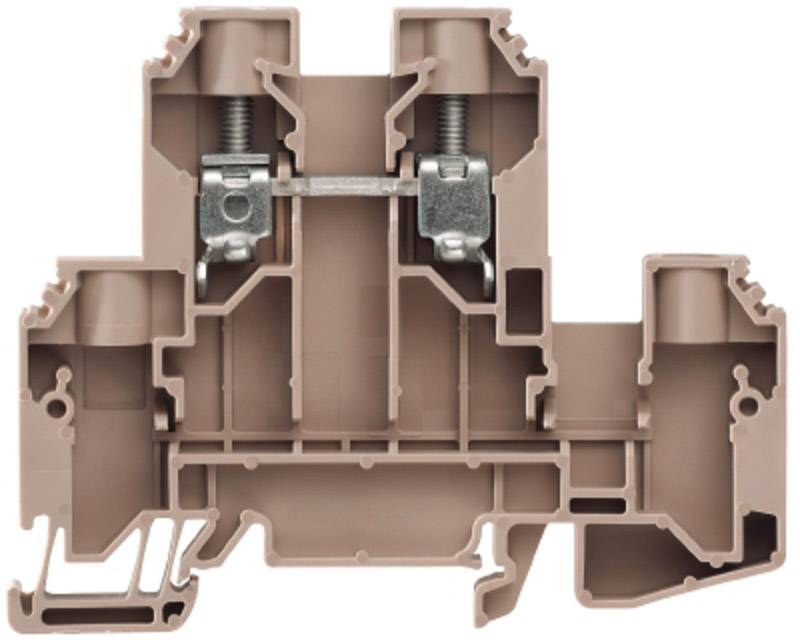 Weidmüller 1415510000 Dubbel-genomföringsterminal 9.90 mm Skruv Beige 50 st Piece
