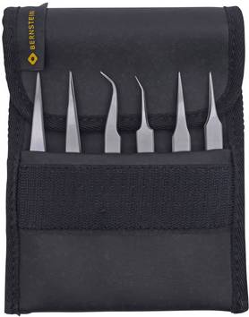 BERNSTEIN Tools for Electronics 5-070-UF  Pincett-set 6 delar