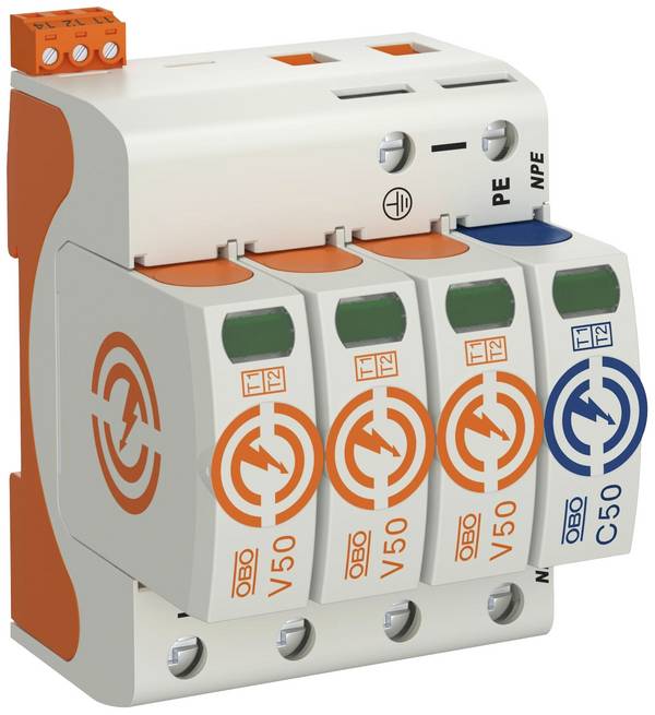 OBO Bettermann 5093533 V50-3+NPE+FS-280 Combicontroller   50 kA 1 st