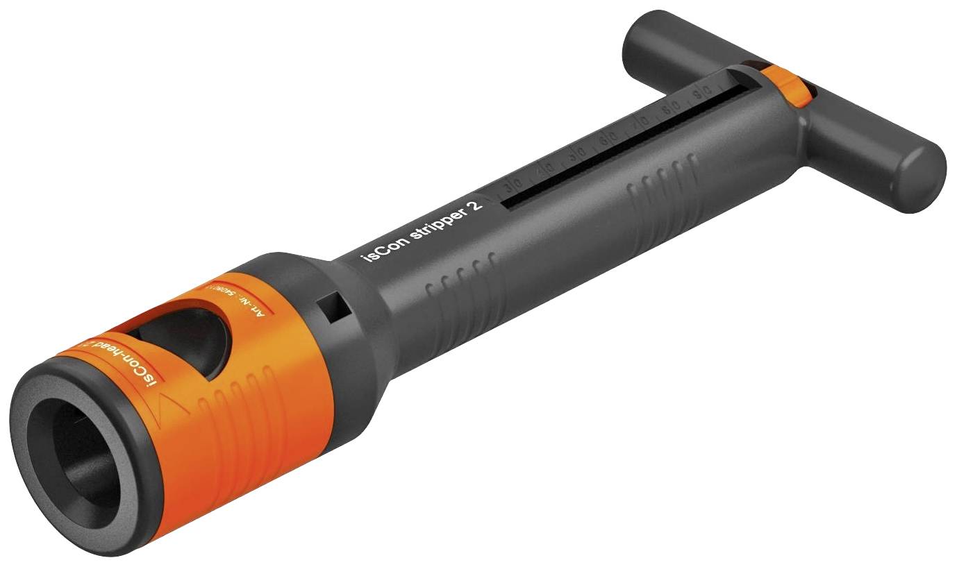 Grå och orange röravskärare med justerbar hävstångsklinga, lämplig för precisionskapning av rör i olika storlekar.