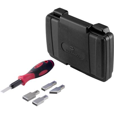 TOOLCRAFT TO-5903430 41 delar Schablersats 12 mm, 16 mm, 20 mm aluminium