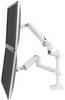 Ergotron LX Dual Arm Stacking Desk Mount Monitor bordsfäste 2 Skärm(ar) 38,1 cm (15") - 61 cm (24") Vit Justerbar i höjd, Vridbar, Tiltbar, Svängbar