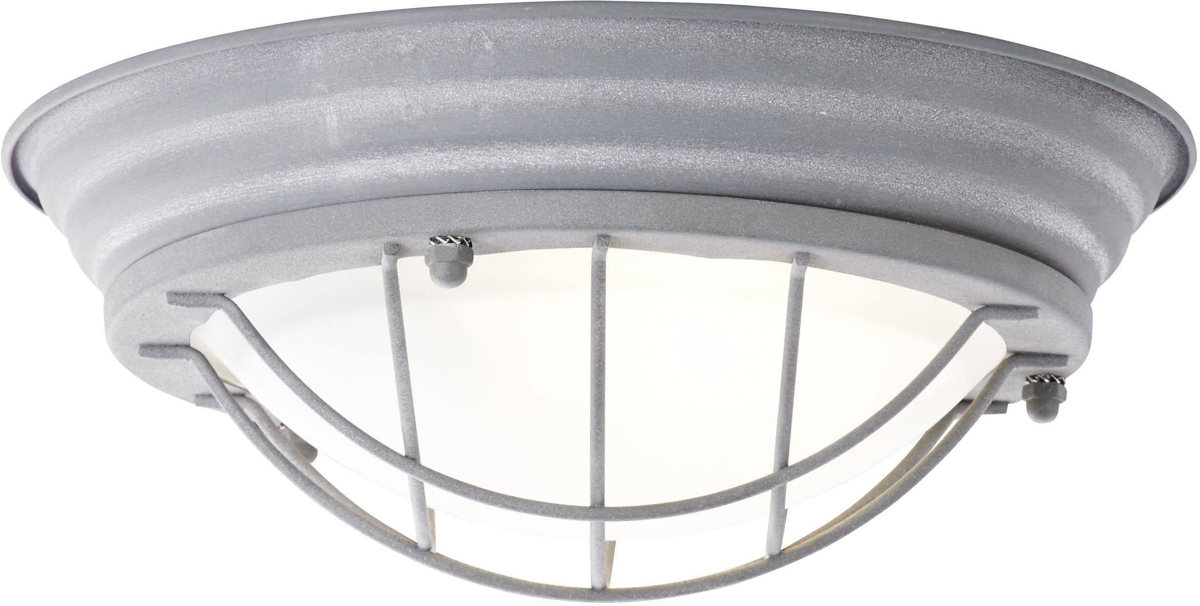 Brilliant 94491/70 Typhoon Takbelysning LED E27 30 W Betonggrå, Vit
