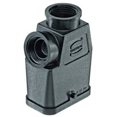 En svart, rektangulär adapter med två cylindriska anslutningar och ett varumärkeslogotyp på sidan.