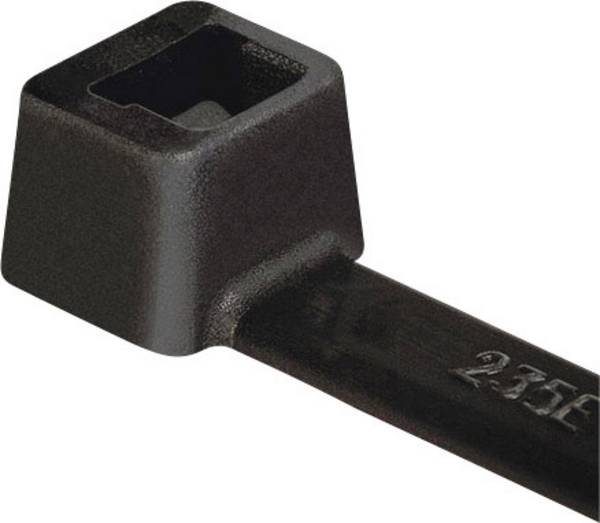 HellermannTyton 111-05000 T50R-PA66-BK Buntband 200 mm 4.60 mm   100 st