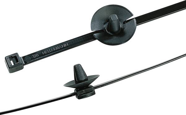 HellermannTyton 156-01146 PT2AP3SFT6.5-PEEK-BGE Buntband   Beige Med expanderbult 1 st