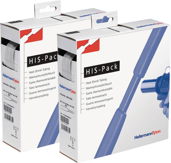 HellermannTyton 300-31903 Krympslang utan lim Transparent 19.10 mm 9.50 mm Krympförhållande:2:1 5 m