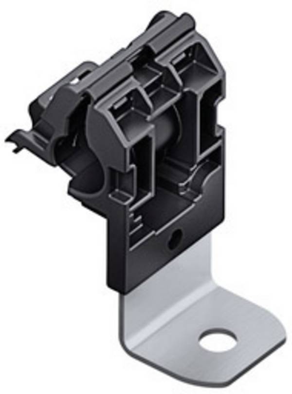 HellermannTyton RCA90SM6-PA66HIRHSUV/ST/ZN-BK Fästanordning skruv 151-01643 Bunt Ø-område 6.20 till 13.70 mm  Slagtålig, Värmestabiliserat, UV-stabiliserad, med spärrfäste  1 st