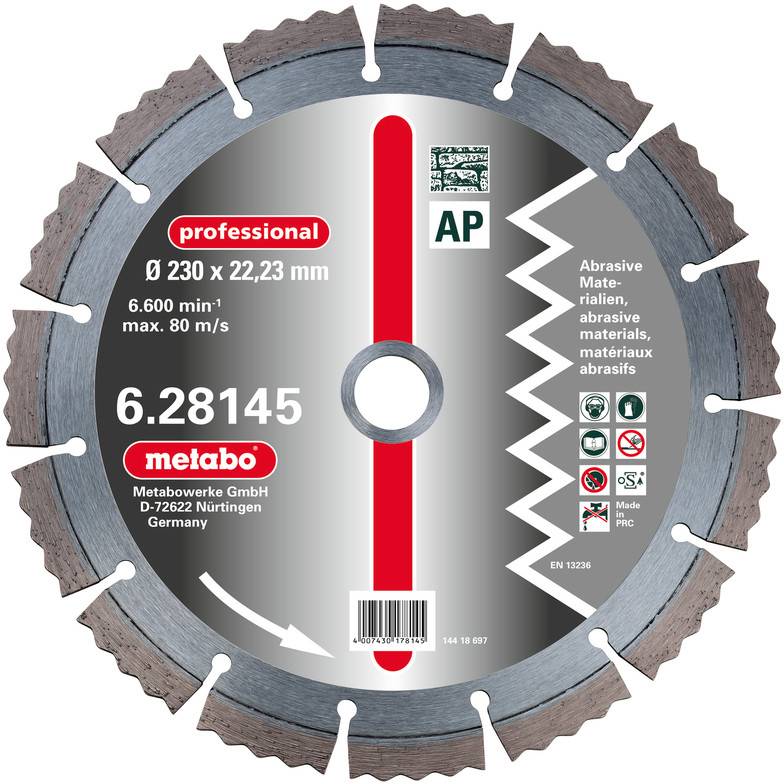 Metabo 628141000 Diamantkapskiva 1 st 115 mm 22.23 mm 1 st