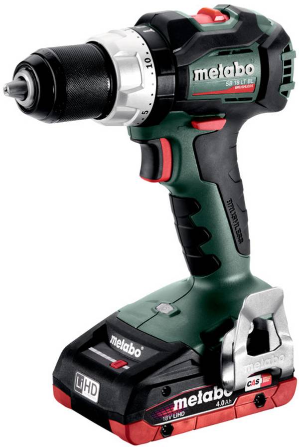 Metabo SB 18 LT BL  -Slagborrmaskin batteri  inkl. 2x batterier, inkl. Tillbehör, inkl. väska