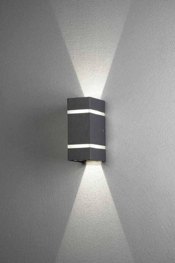 Konstsmide Cremona 7998-370 LED-utomhusväggbelysning EEK: F (A - G) LED  6 W Antracit