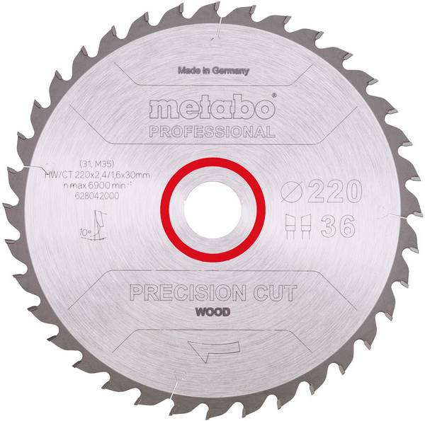 Metabo  628042000 Cirkelsågblad 220 mm  1 st