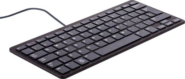 Raspberry Pi® RPI-KEYB (SE)-BLACK/GREY USB Tangentbord  Svensk Svart, Grå USB-hub