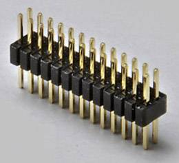 TRU COMPONENTS Stiftlist (standard) Antal serier: 2 Antal positioner per rad: 10 TC-2506335 1 st