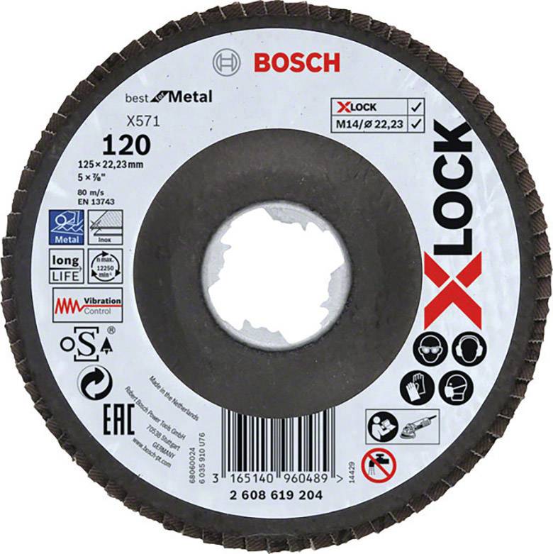 Bosch Accessories Diameter 125 mm Kornighet=120 1 st