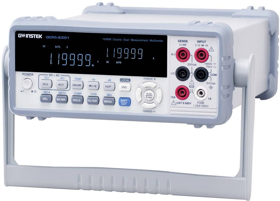 GW Instek 01DM835100GS Bordsmultimeter digital Display (Beräkningar): 120000