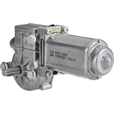 En elektrisk motor med metallhölje och synliga skruvar. Präglade siffror anger tekniska specifikationer.