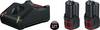 Bosch Professional 1600A019R8 GAL 12V-40 + 2x GBA 12V 2.0Ah Verktygsbatteri och laddare 12 V 2 Ah Li-Ion